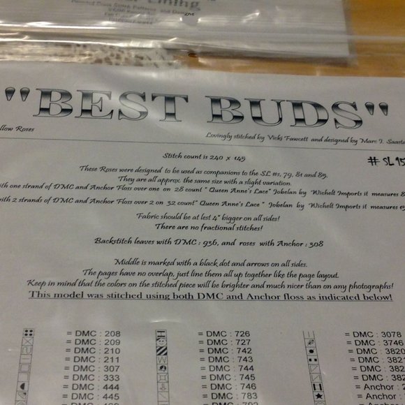 Cross Stitch charts / guides bundle - Yellow Roses, etc. - Picture 8 of 10